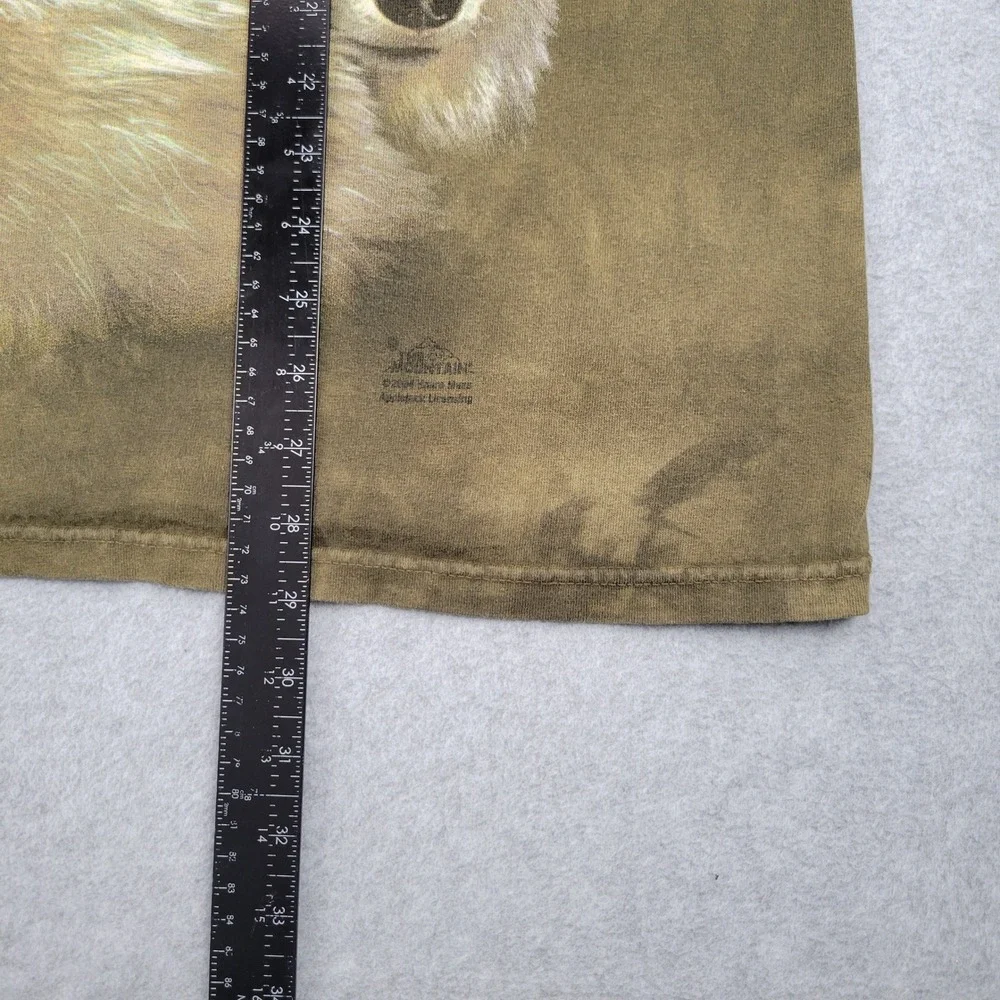 The Mountain Wolf Pack Graphic T-Shirt Mens Large Green Tie Dye Vintage 2004